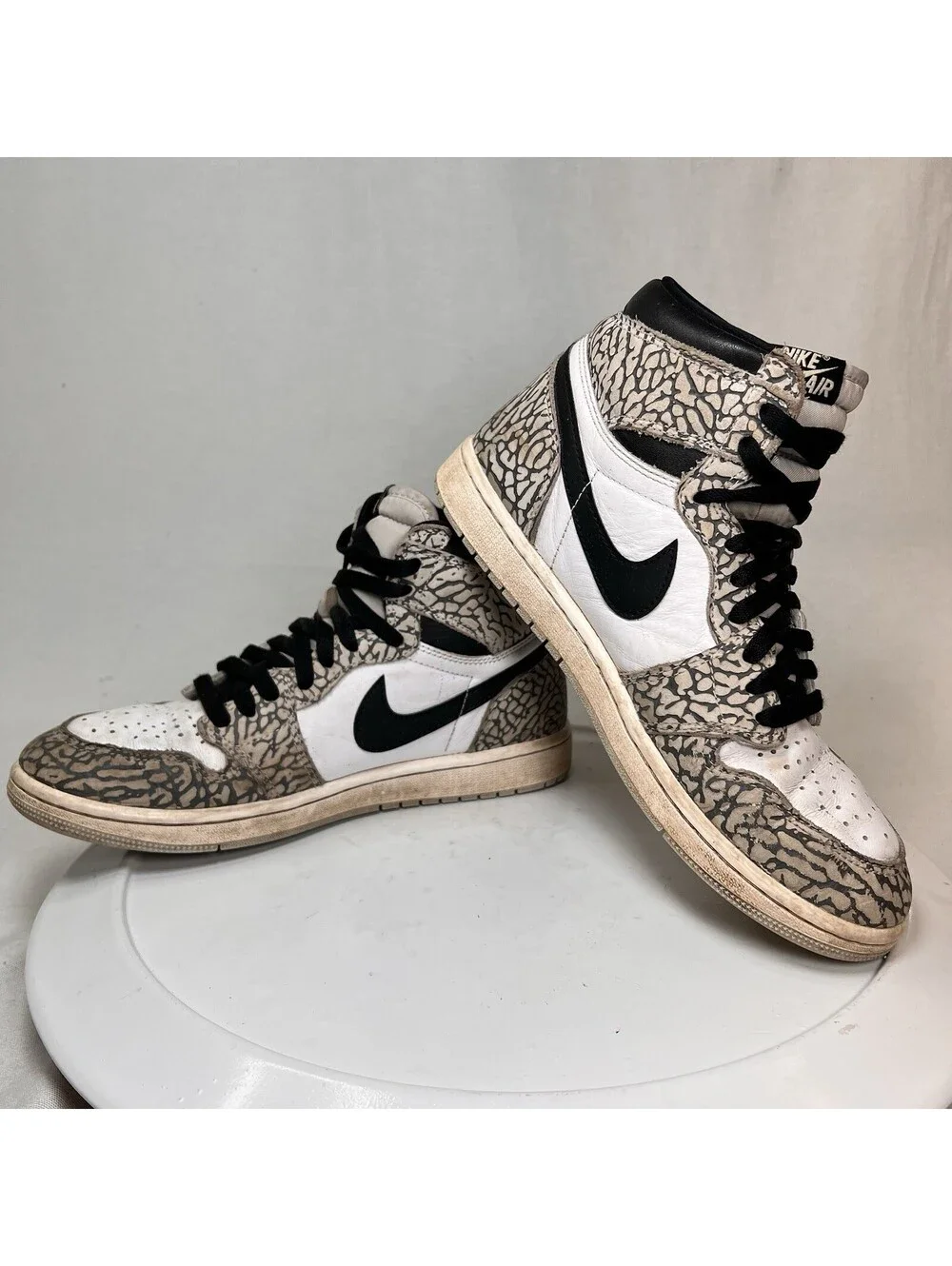 Air Jordan 1 Retro High OG White Cement Men’s Size 8.5 - Pre-Owned